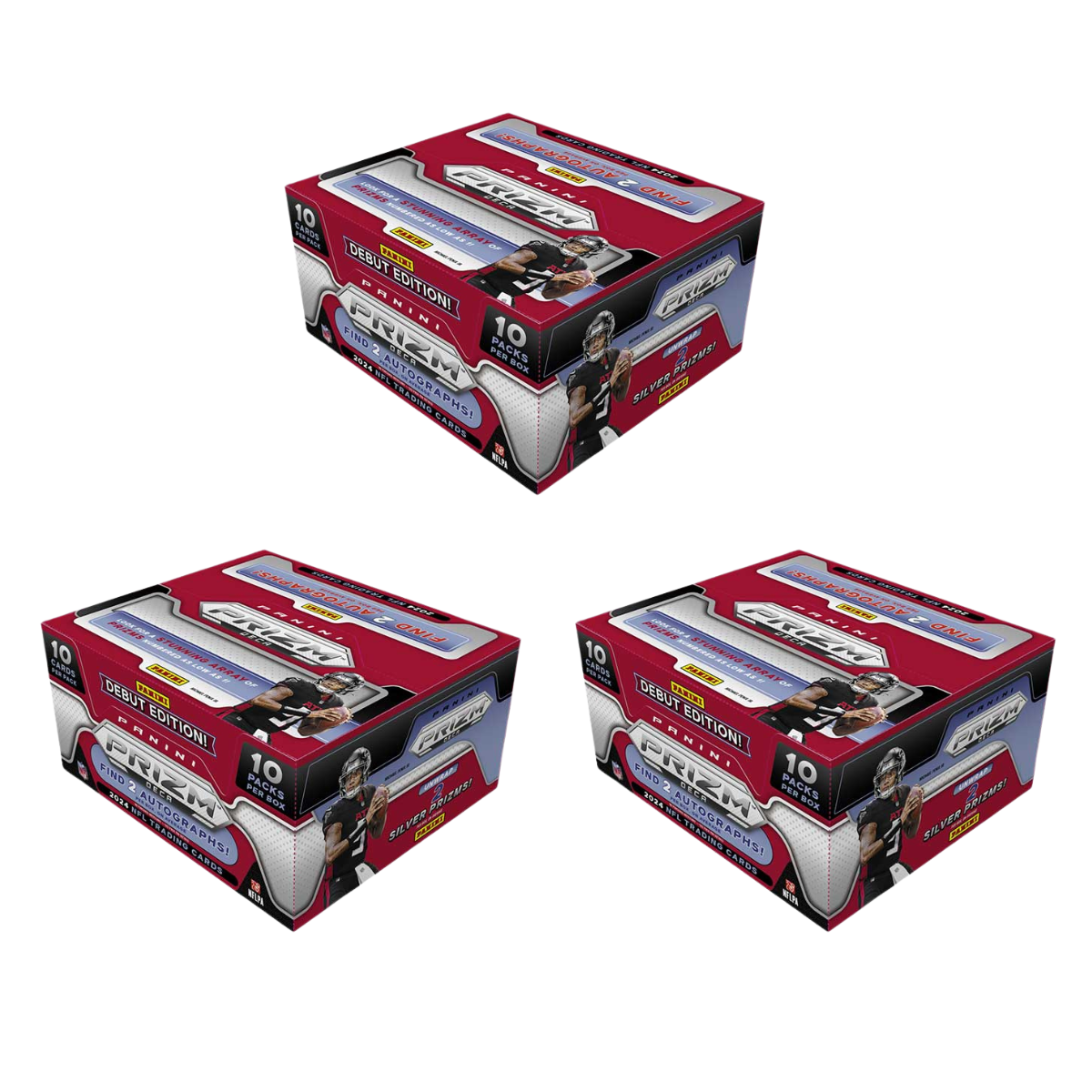 Break XXXX: 3 Box Panini Prizm Deca Hobby Football Pick Your Team