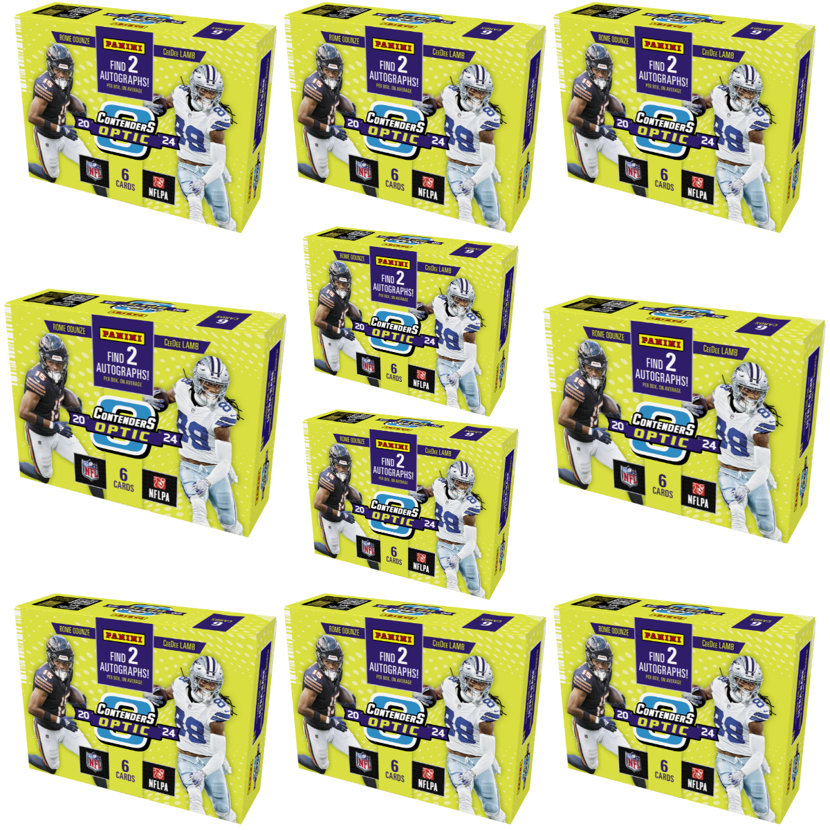 Break XXXX: 10 Box (Half Case) Panini Contenders Optic Hobby Football Pick Your Team
