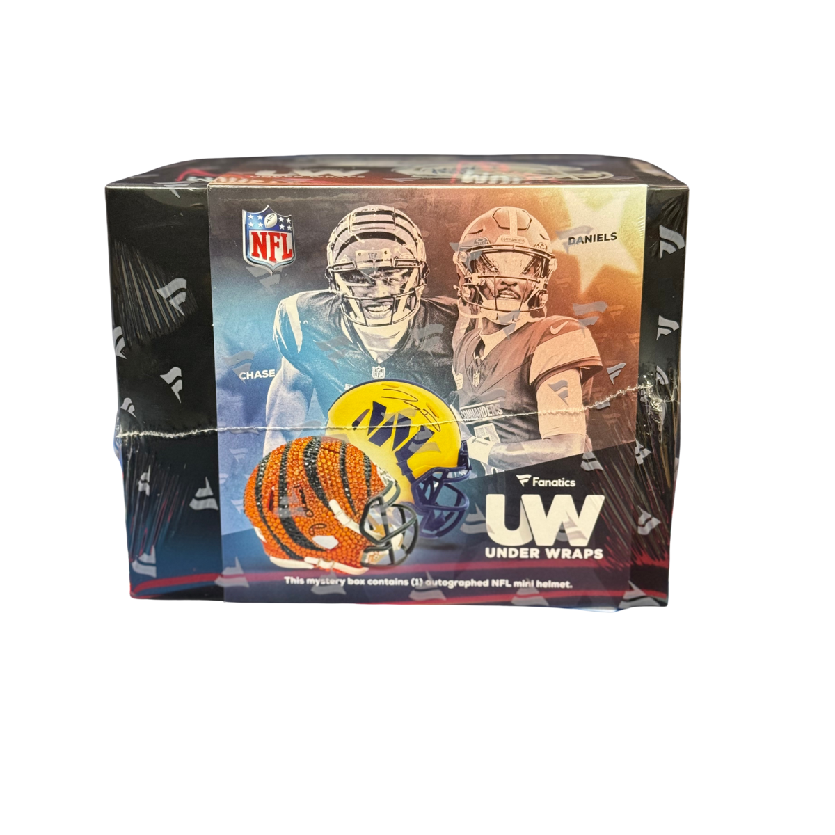 2025 Fanatics Under Wraps Football Mini Helmet Box