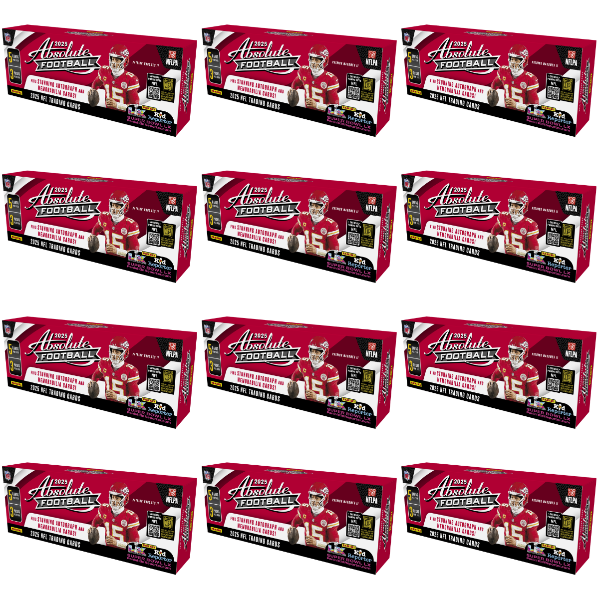 #XXXX: 2025 Panini Absolute Hobby 12 Box Full Case Football Break Pick Your Team