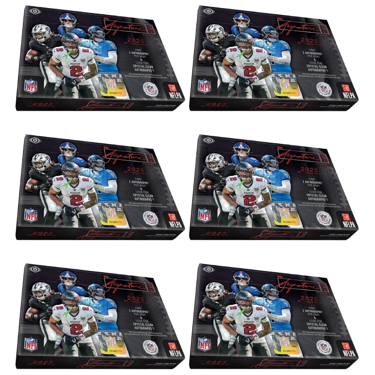 #2571: 2025 Topps Signature Class Football 6 Box Hobby Pick Your Team Break