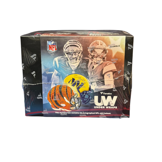 2025 Fanatics Under Wraps Football Mini Helmet Box